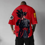 Oversized Streetwear Goku Red Dragon Ball Z T-Shirt