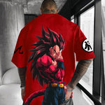 Oversized Streetwear Vegeta Super Saiyan 4 T-Shirt