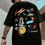 Oversized Streetwear Plus Size Cotton Space Adventure