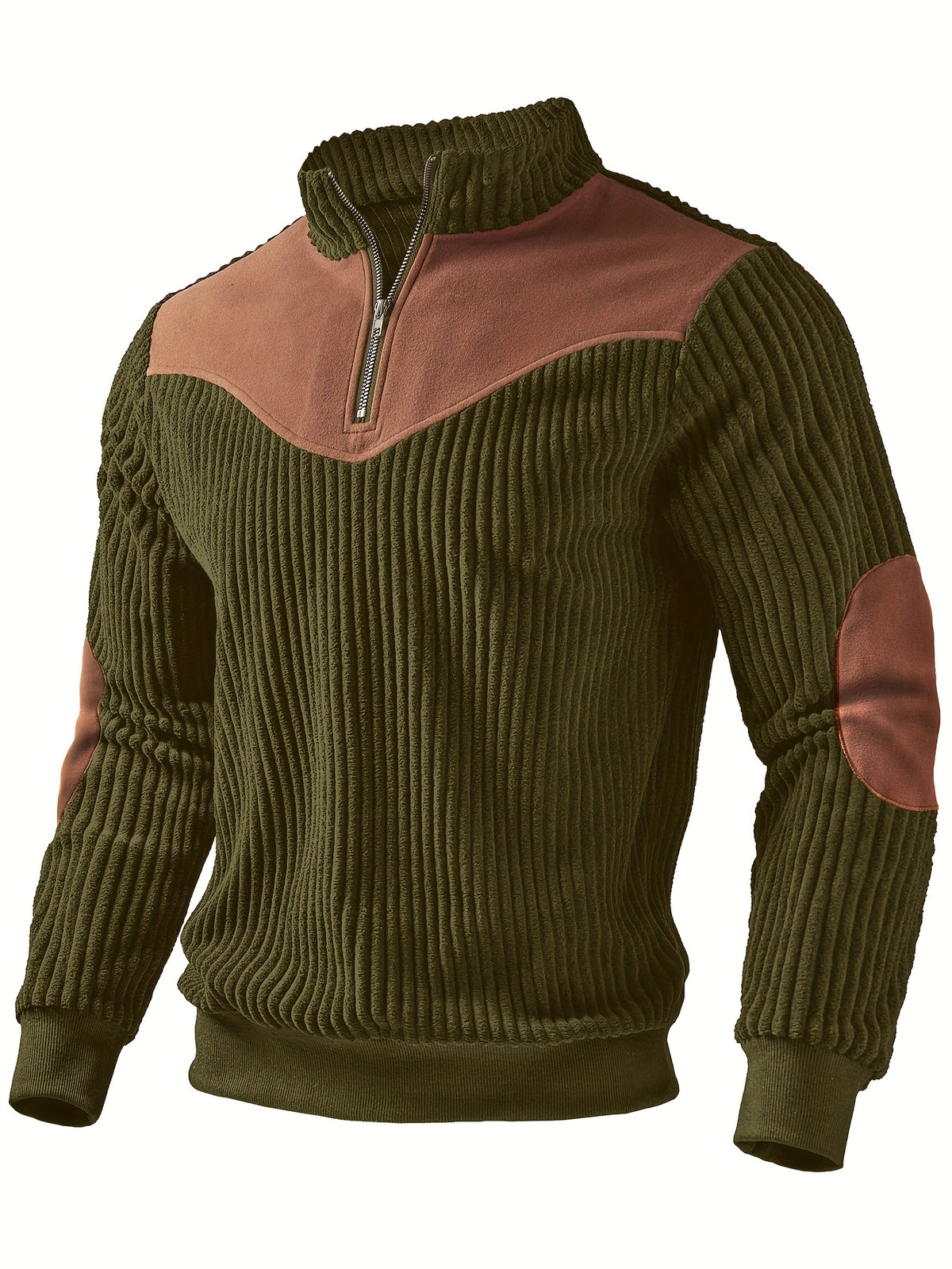 Men's high-neck bomber sweatshirt