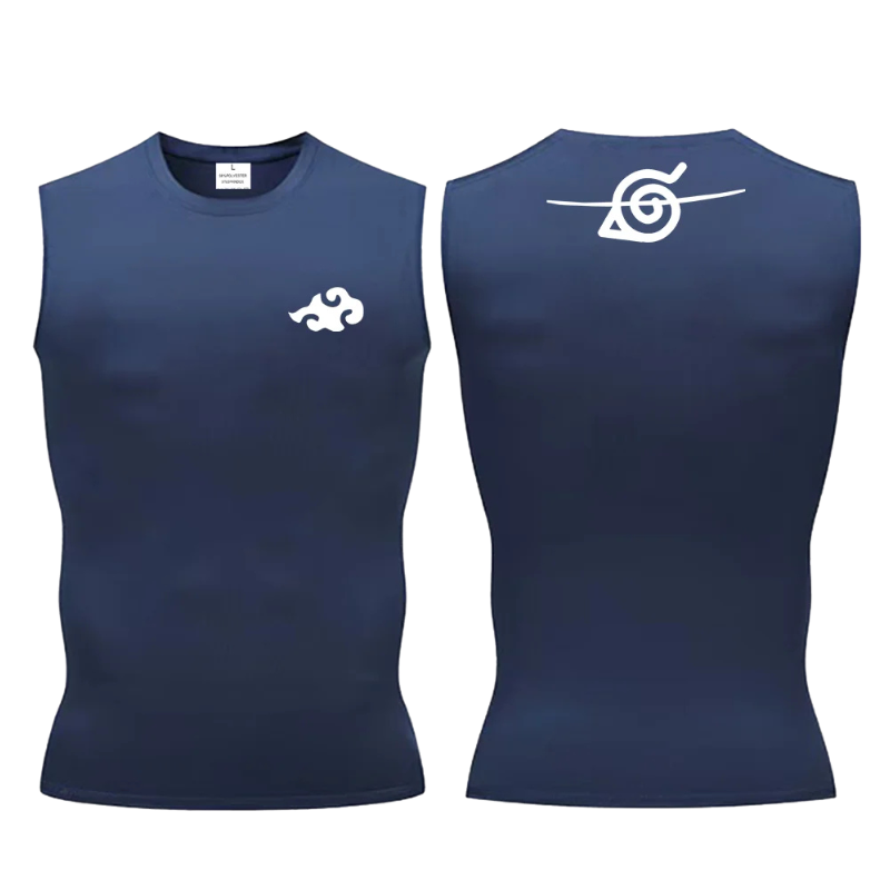 Anime Naruto Sleeveless Compression T-Shirt
