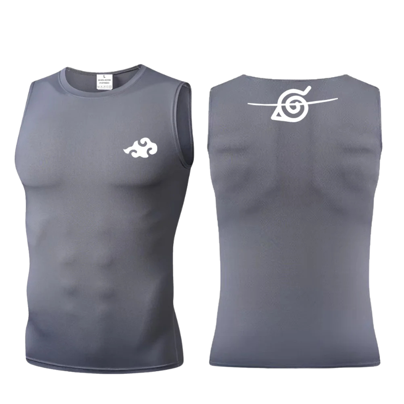 Anime Naruto Sleeveless Compression T-Shirt