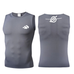Anime Naruto Sleeveless Compression T-Shirt