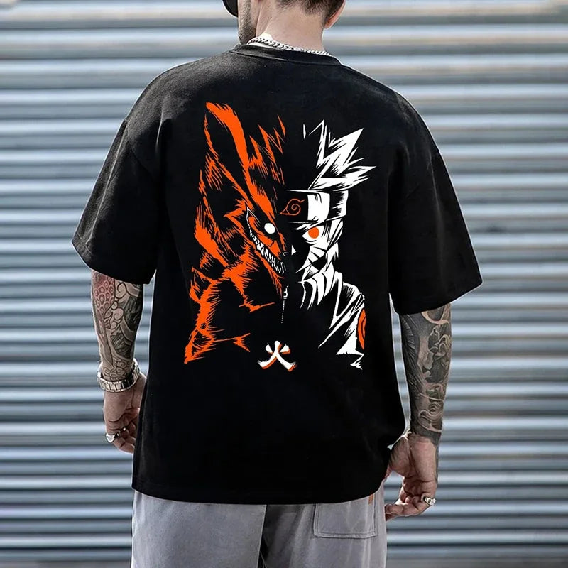 Oversized Streetwear Plus Size Anime Naruto