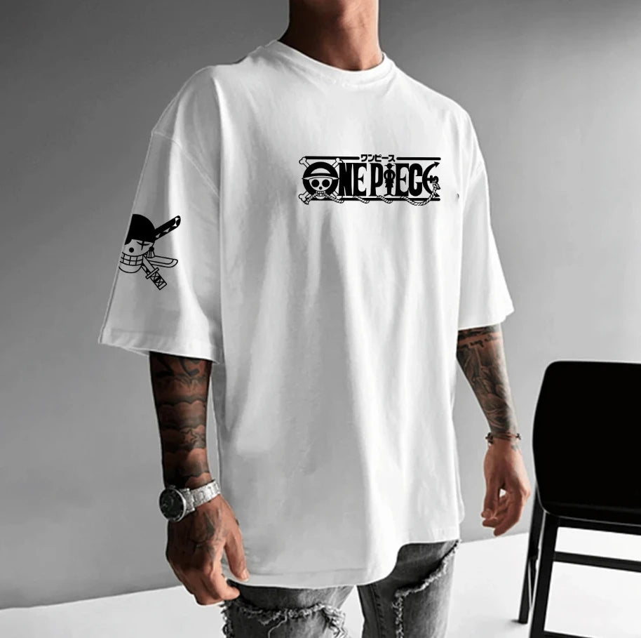 Oversized Streetwear Plus SizeOne Piece Mugiwara Skull