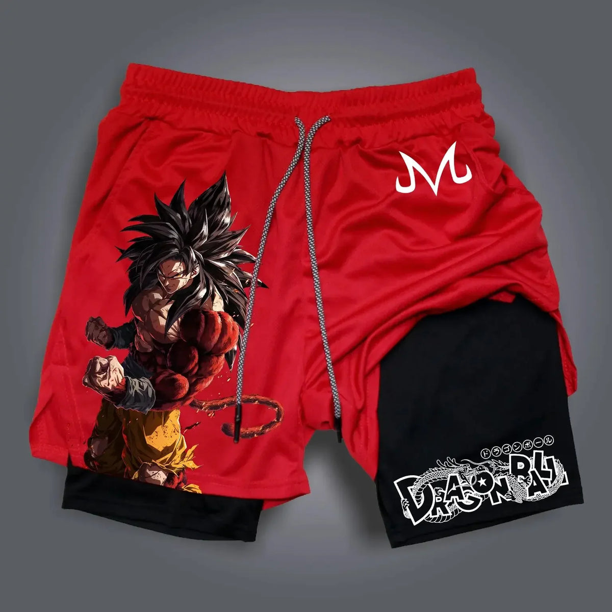 Dragon Ball Z Dry-Fit Compression Shorts 2 in 1