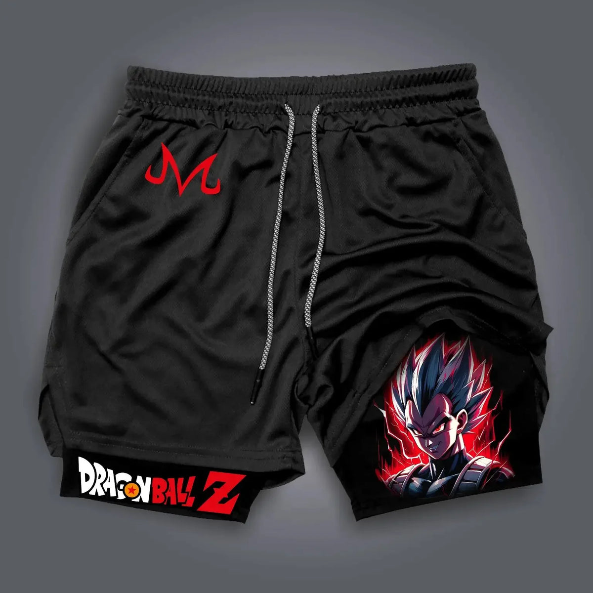 Dragon Ball Z Dry-Fit Compression Shorts 2 in 1