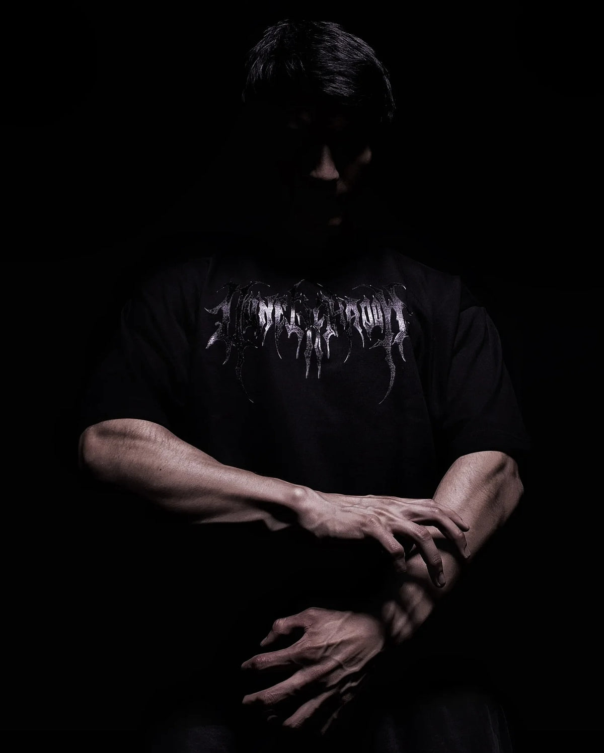 Oversized T-shirt Black Shadow