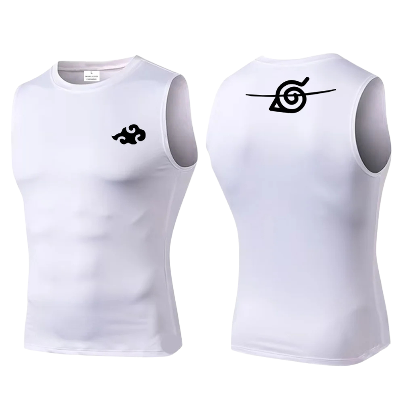 Anime Naruto Sleeveless Compression T-Shirt