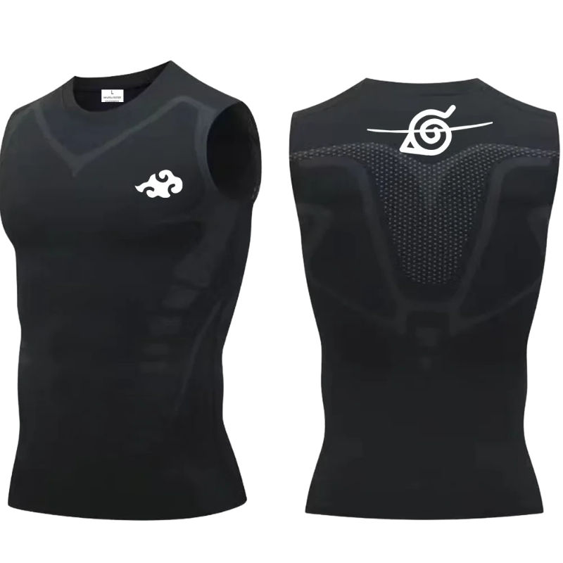 Anime Naruto Sleeveless Compression T-Shirt