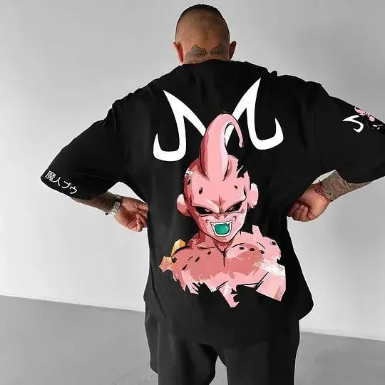 Oversized Streetwear Plus Size Majin Boo Kid Shirt