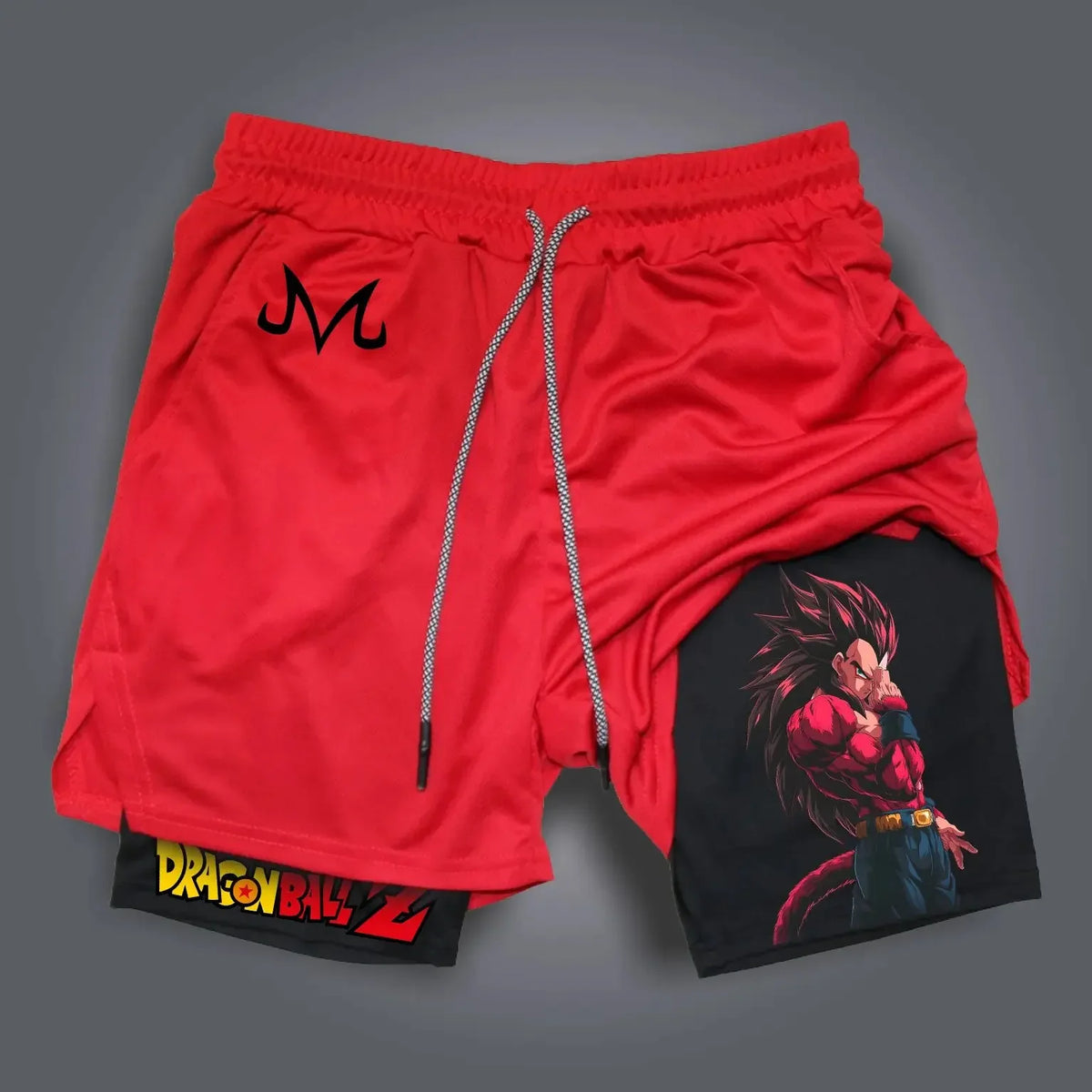 Dragon Ball Z Dry-Fit Compression Shorts 2 in 1