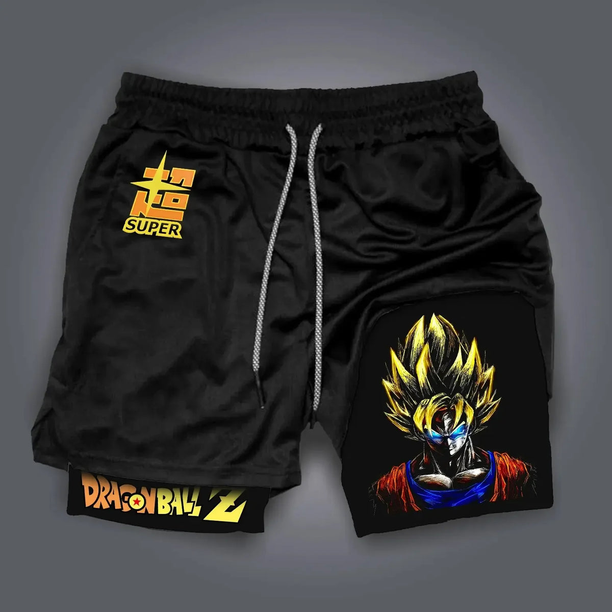 Son GokuDry-Fit Compression Shorts 2 in 1