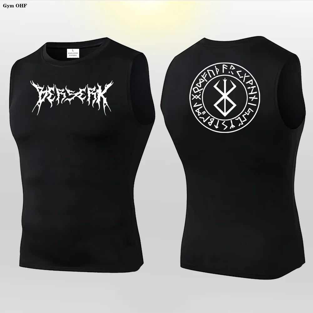 Anime Berserk Sleeveless Compression T-Shirt
