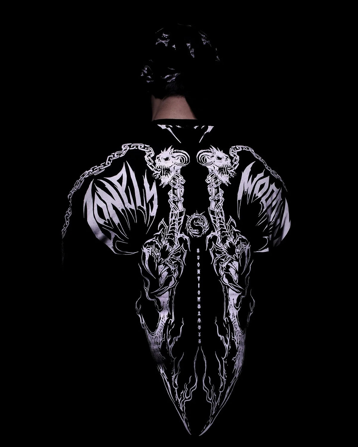 Oversized T-shirt Black Shadow