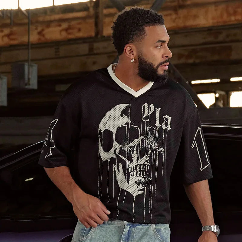 Summer new YA Trendy Brand Super Large T-shirt