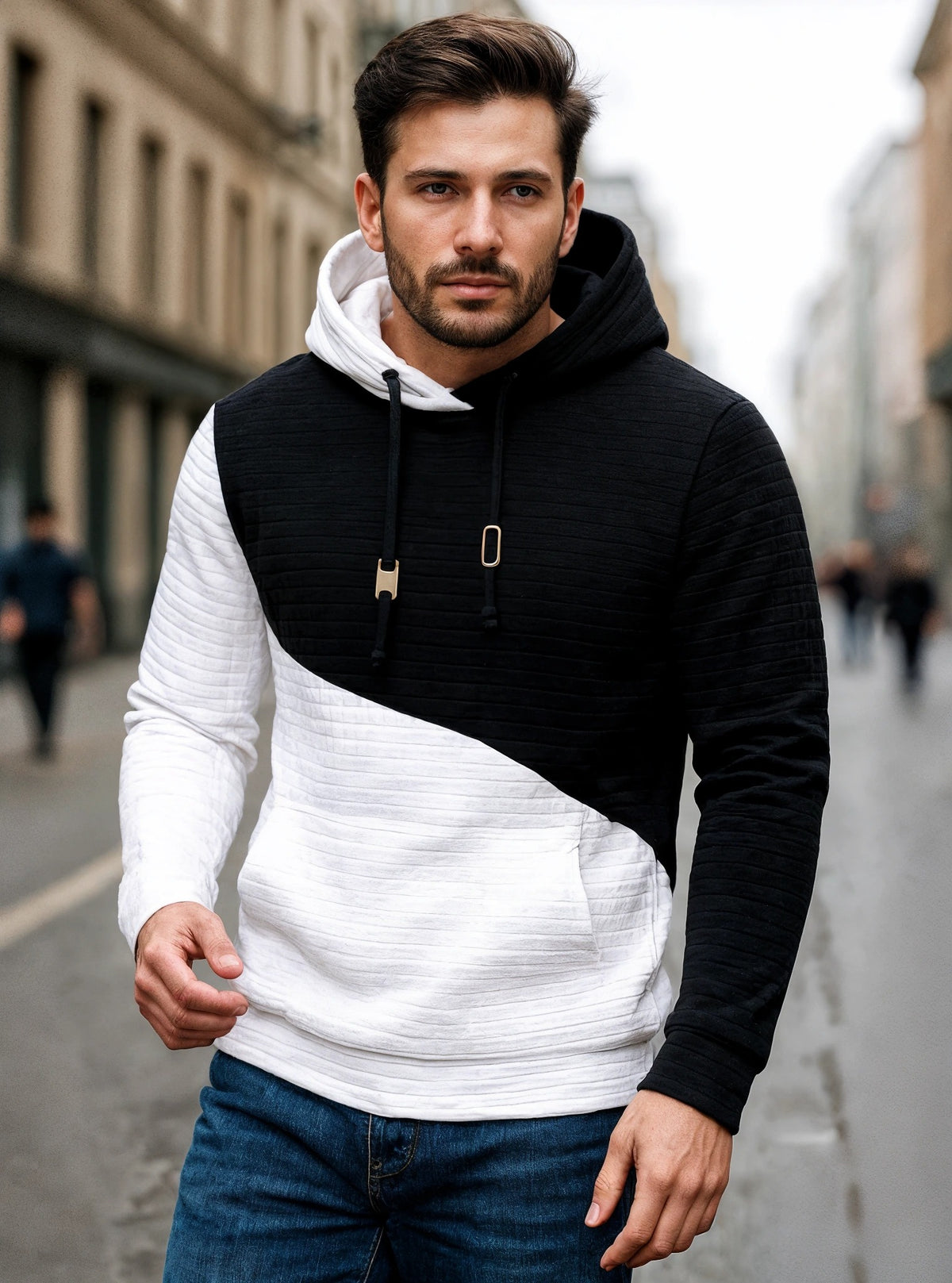 Men's quilted jacket Waffle Hoodies