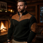 Men's high-neck bomber sweatshirt